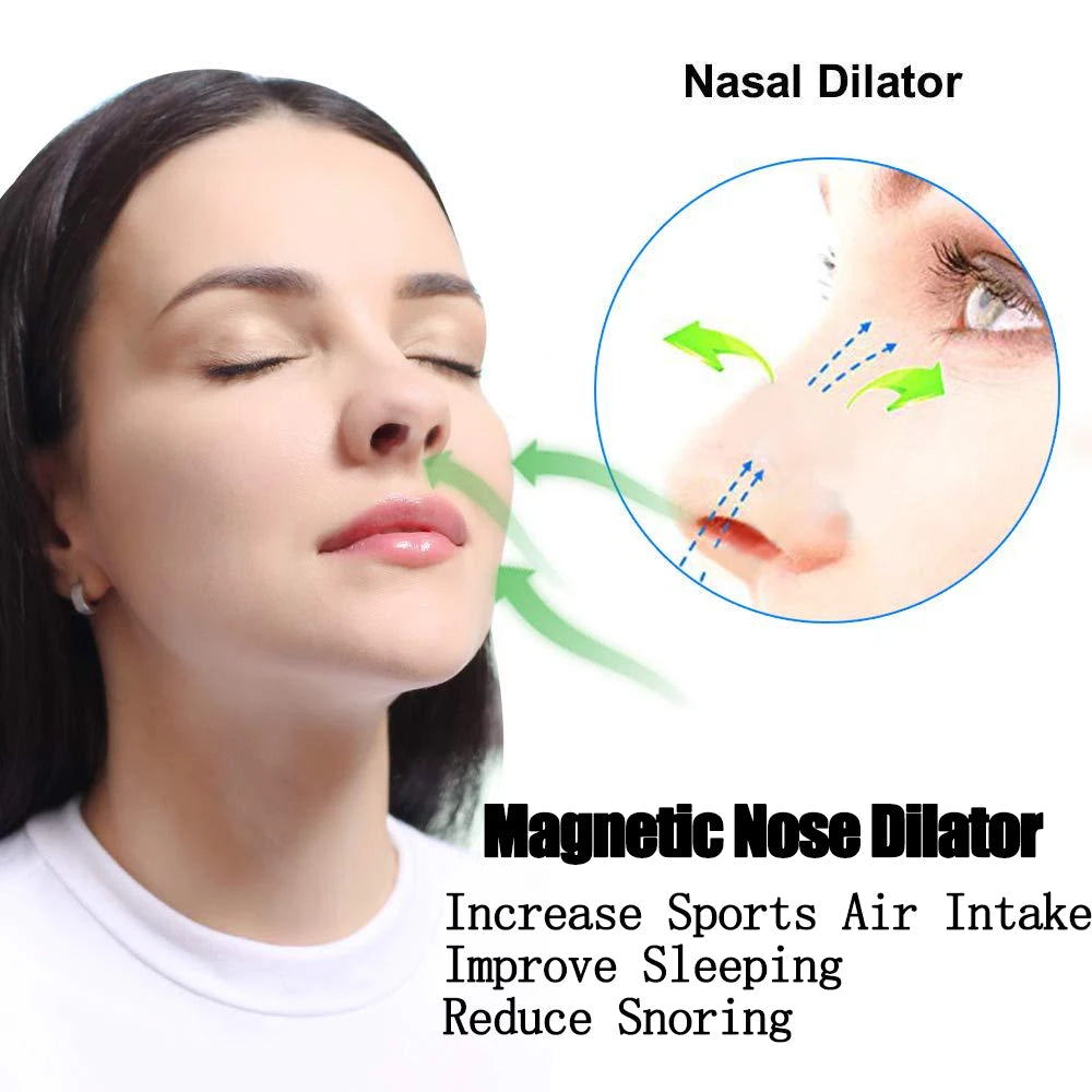 Sports Nasal Strips Magnetic Nose Dilator Increase Sports Air Intake Improve Sleeping Reduce Snoring Magnetic Nasal Strips