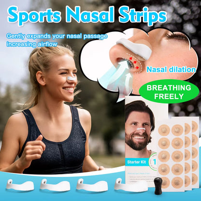 Sports Nasal Strips Magnetic Nose Dilator Increase Sports Air Intake Improve Sleeping Reduce Snoring Magnetic Nasal Strips